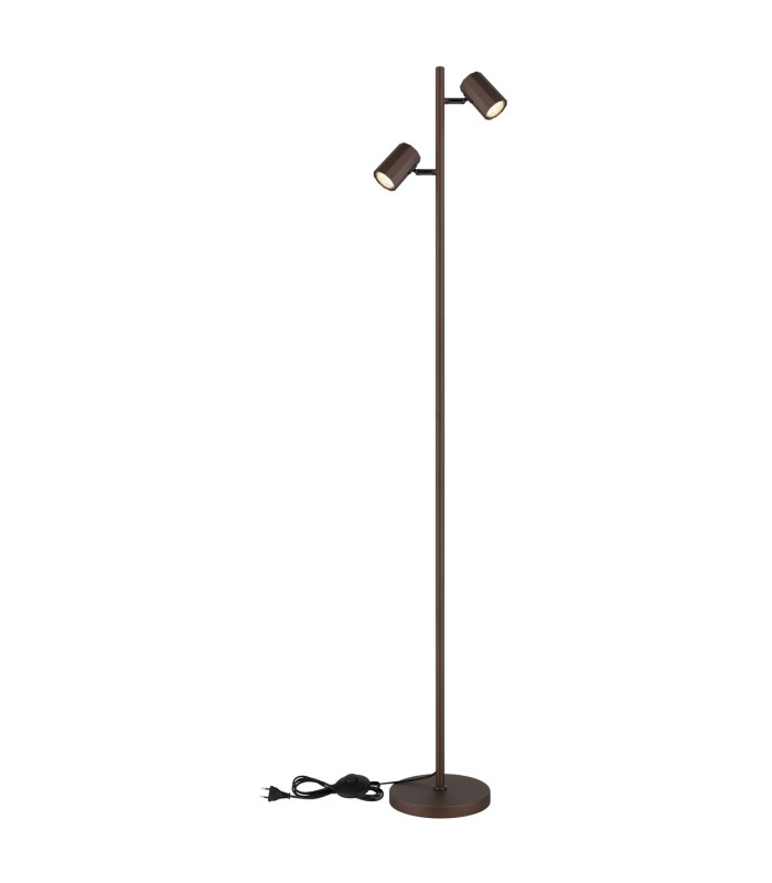 James Multi Arm Floor Lamp Bronze Colored Matt 2x GU10-4