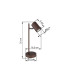 James Desk Task Lamp Bronze Colored Matt 1x GU10-8