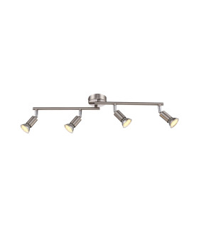 Matrix Ceiling Spotlight Bar Nickel Matt 4x GU10 3000K-1