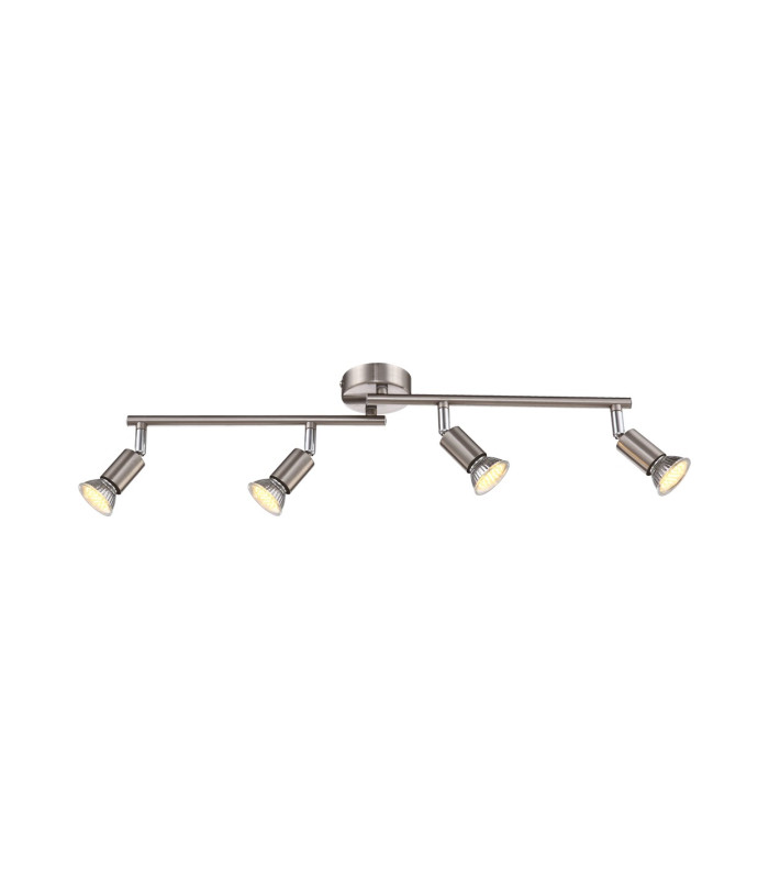 Matrix Ceiling Spotlight Bar Nickel Matt 4x GU10 3000K-1