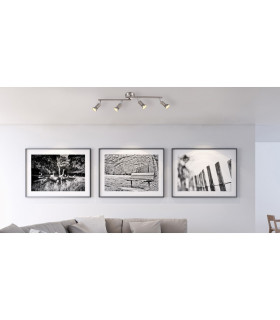 Matrix Ceiling Spotlight Bar Nickel Matt 4x GU10 3000K-2