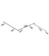Matrix Ceiling Spotlight Bar Nickel Matt 6x GU10 3000K-1