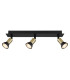 Drew Ceiling Spotlight Bar Matt Black Gold 3x GU10-3