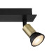 Drew Ceiling Spotlight Bar Matt Black Gold 3x GU10-5