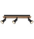 Drew Ceiling Spotlight Bar Dark Brown 3x GU10-3