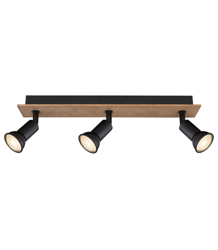 Drew Ceiling Spotlight Bar Dark Brown 3x GU10-3