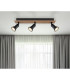 Drew Ceiling Spotlight Bar Dark Brown 3x GU10-9