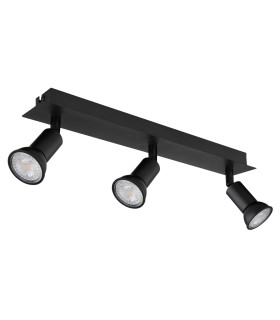 Drew Ceiling Spotlight Bar Matt Black 3x GU10-2