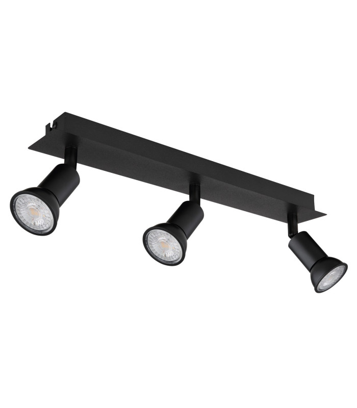 Drew Ceiling Spotlight Bar Matt Black 3x GU10-2