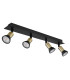 Drew Ceiling Spotlight Bar Matt Black Gold 4x GU10-2