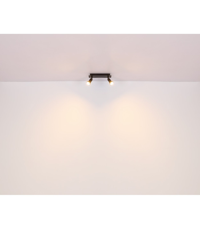 Drew Ceiling Spotlight Bar Matt Black Gold 4x GU10-7