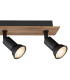 Drew Ceiling Spotlight Bar Dark Brown 4x GU10-5