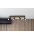 Drew Ceiling Spotlight Bar Dark Brown 4x GU10-9