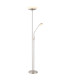 Ganina Mother & Child Lamp Nickel Matt Opal Glass Shade LED Dimmable 3000K Touch Dimmer-1