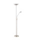 Ganina Mother & Child Lamp Nickel Matt Opal Glass Shade LED Dimmable 3000K Touch Dimmer-2