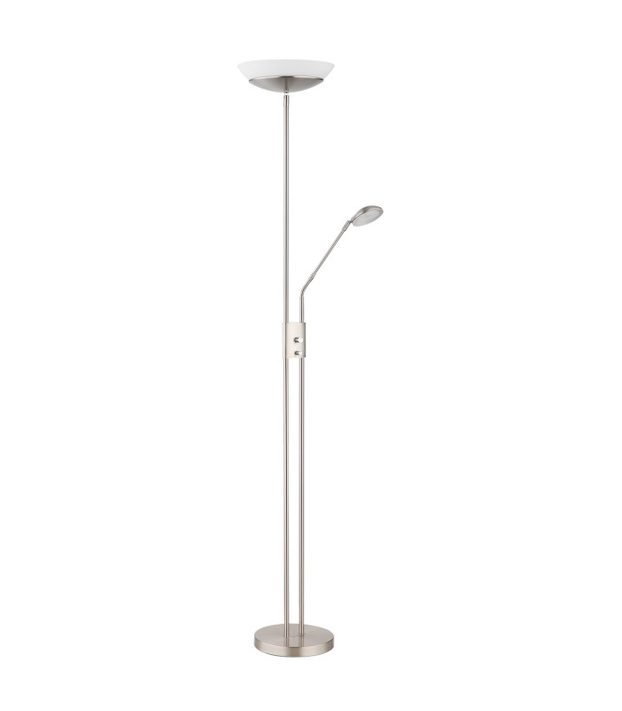 Ganina Mother & Child Lamp Nickel Matt Opal Glass Shade LED Dimmable 3000K Touch Dimmer-2