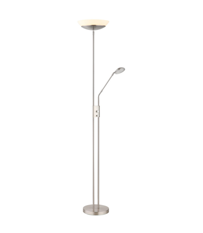 Ganina Mother & Child Lamp Nickel Matt Opal Glass Shade LED Dimmable 3000K Touch Dimmer-4