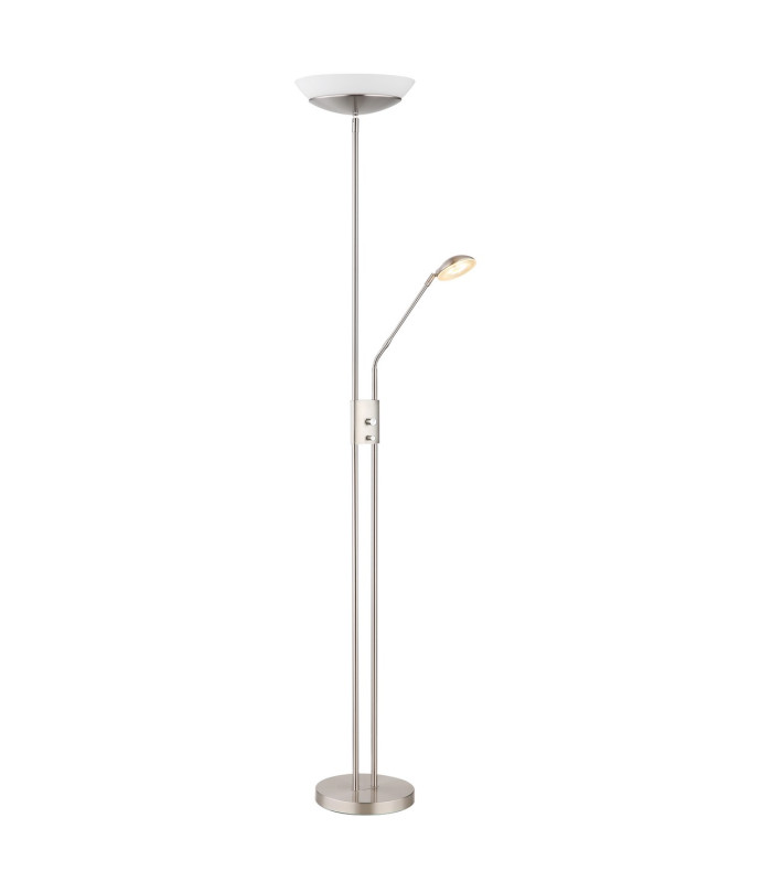 Ganina Mother & Child Lamp Nickel Matt Opal Glass Shade LED Dimmable 3000K Touch Dimmer-5