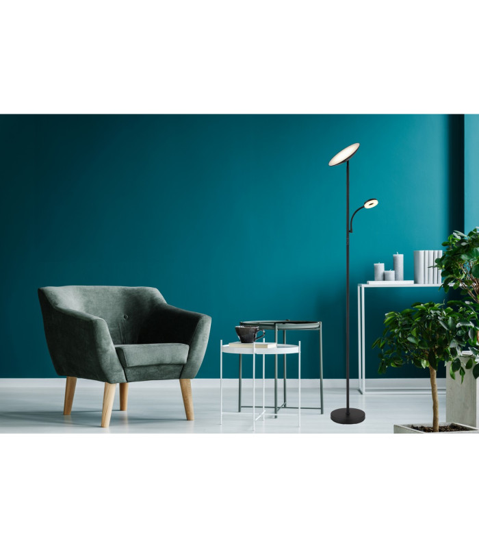 Skopo Mother & Child Lamp Matt Black LED Dimmable 3000-6500K Touch Dimmer-11