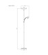Skopo Mother & Child Lamp Matt Black LED Dimmable 3000-6500K Touch Dimmer-12