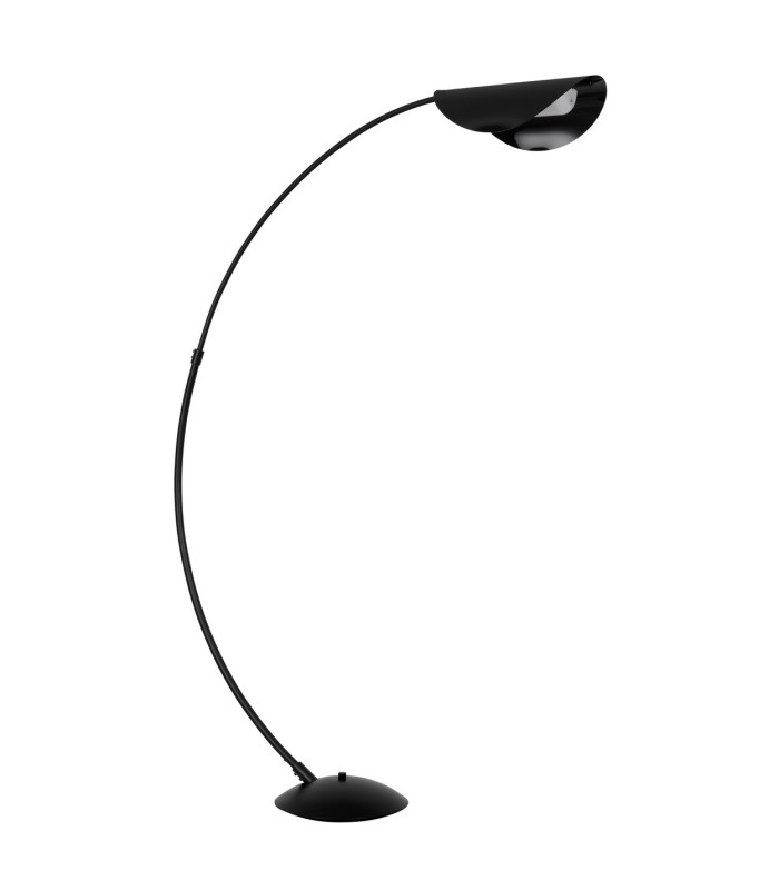 Robles Arc Floor Lamp Matt Black LED Dimmable 3000K-2