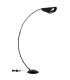 Robles Arc Floor Lamp Matt Black LED Dimmable 3000K-4