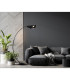 Robles Arc Floor Lamp Matt Black LED Dimmable 3000K-8