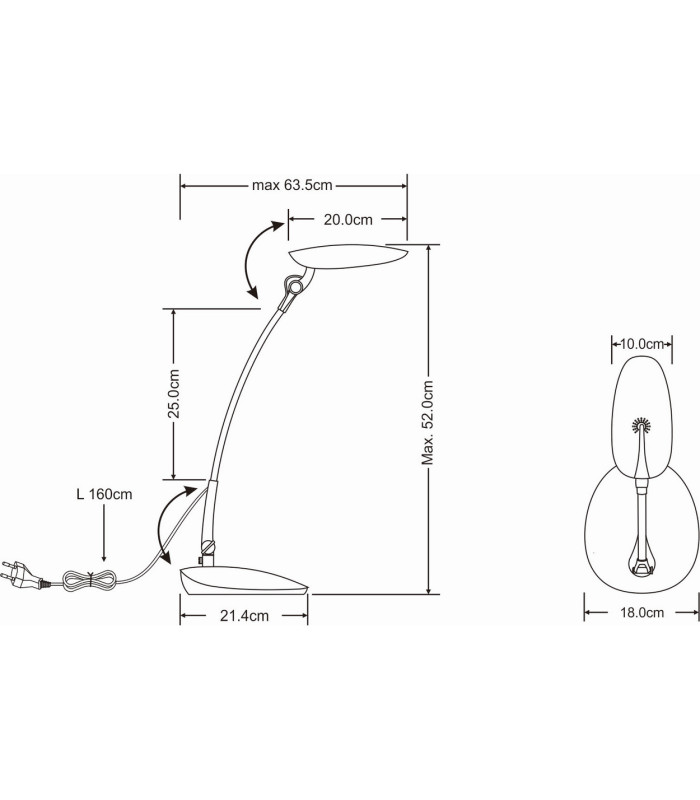 Beaver Desk Task Lamp Metal LED-2