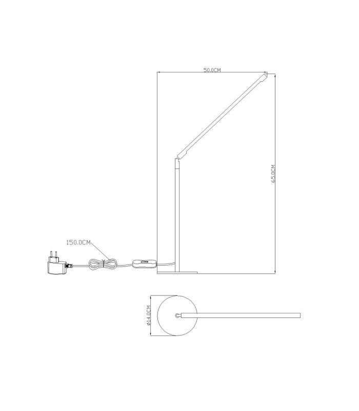 Itanos Integrated LED Table Lamp Nickel Matt LED 4000K-3
