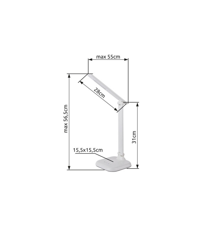 Davos Integrated LED Table Lamp White LED Dimmable 4000-6000K-10