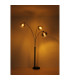 Newcastle Bar Pendant Ceiling Light Matt Black Smoke Glass Shade 3x E27-6