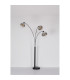 Newcastle Bar Pendant Ceiling Light Matt Black Smoke Glass Shade 3x E27-8