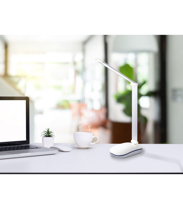 Talisa Integrated LED Table Lamp Silver Colored LED Dimmable 4000K-2