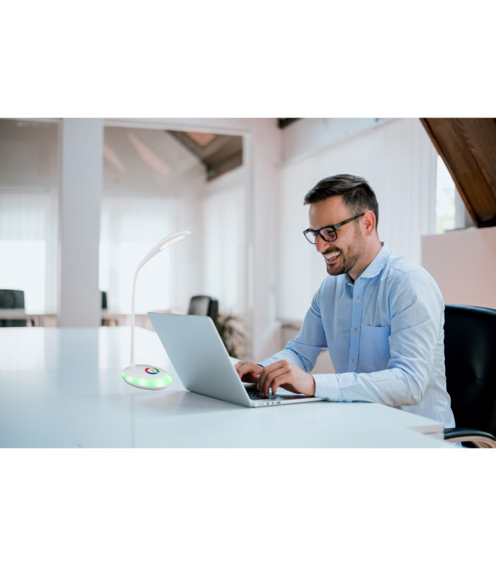 Minea Desk Task Lamp White LED Dimmable 5000K-4