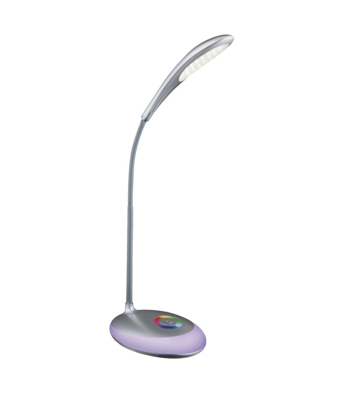 Minea Desk Task Lamp Silver Metallic LED Dimmable 5000K-1