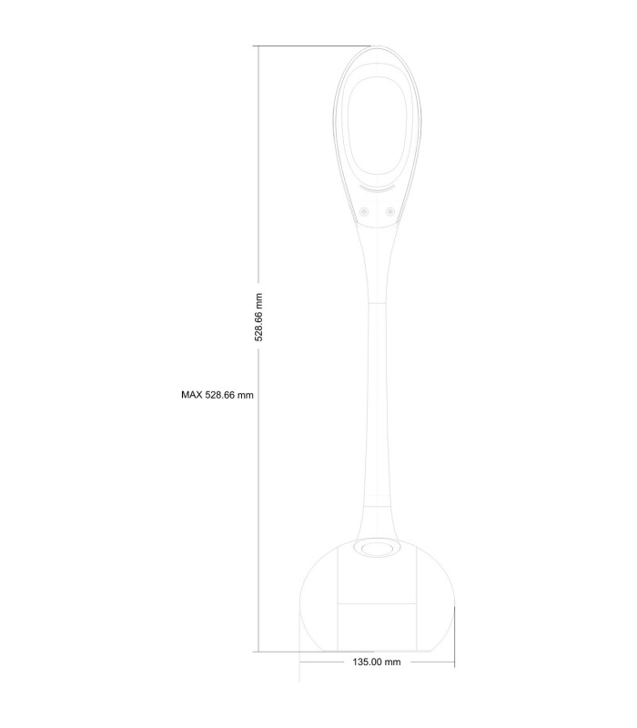 Tarron Desk Task Lamp White LED Dimmable 5500K-5