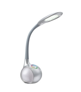 Tarron Desk Task Lamp Silver Grey LED Dimmable 5500K-1