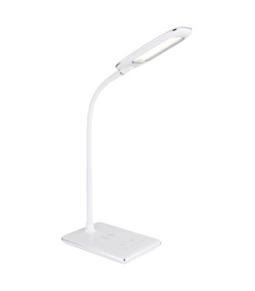 Hekla Desk Task Lamp White LED Dimmable 3000-6500K Touch Dimmer Wireless Charge Timer-1