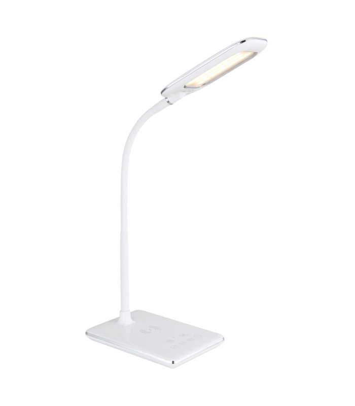 Hekla Desk Task Lamp White LED Dimmable 3000-6500K Touch Dimmer Wireless Charge Timer-6