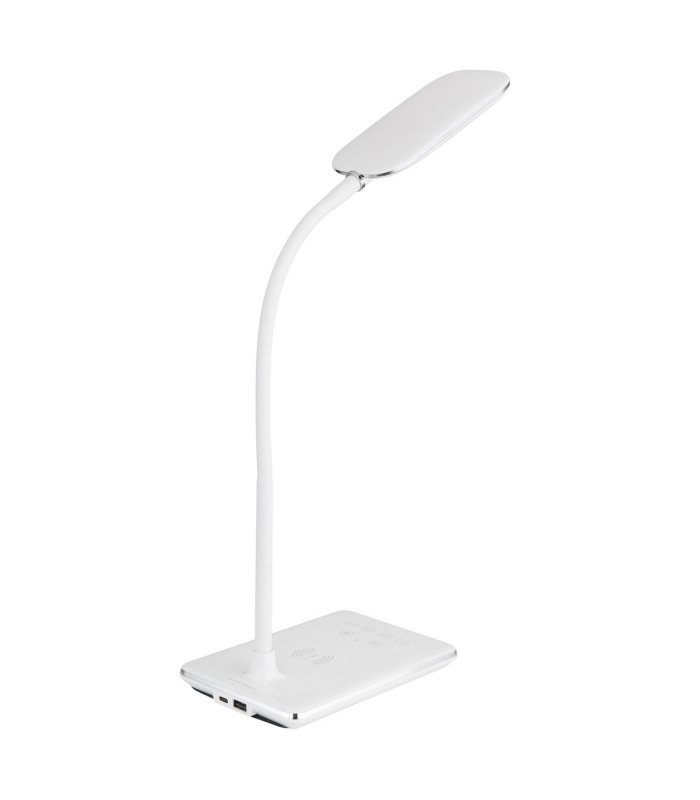 Hekla Desk Task Lamp White LED Dimmable 3000-6500K Touch Dimmer Wireless Charge Timer-8