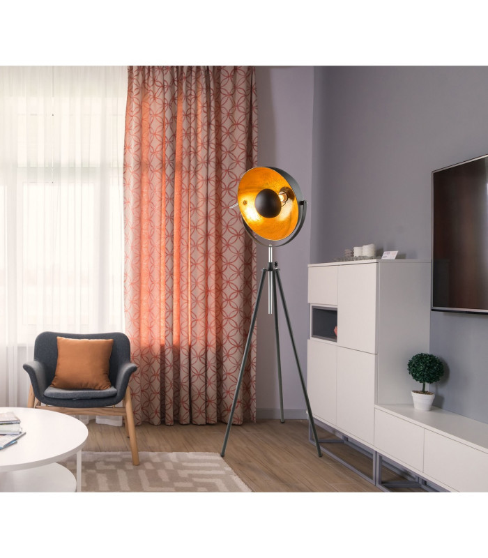 Lenn Tripod Floor Lamp Black 1x E27-2