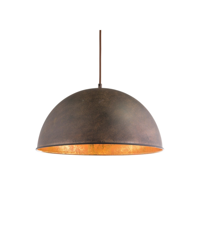 Xirena I Dome Pendant Ceiling Light Rust Colored 1x E27-1