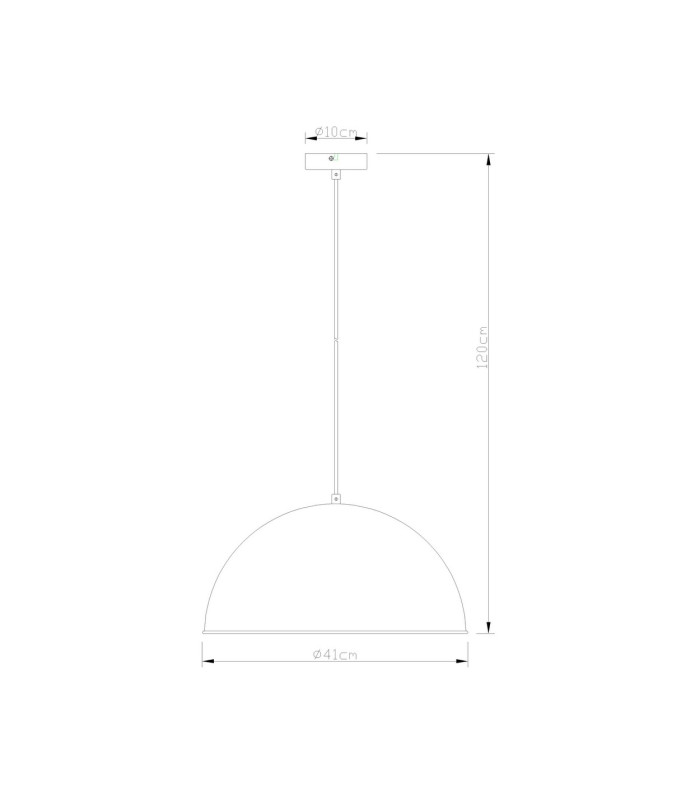 Xirena I Dome Pendant Ceiling Light Rust Colored 1x E27-4