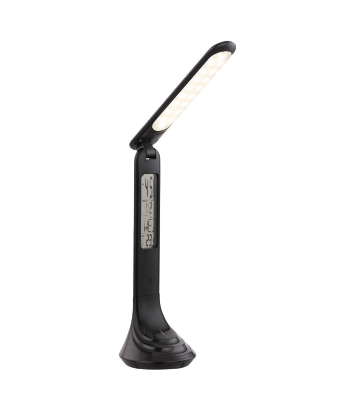 Tyrell Desk Task Lamp Black LED 4000K Clock Timer-1
