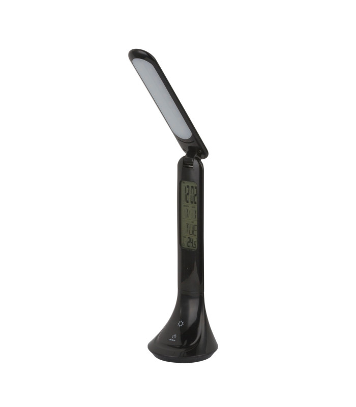 Tyrell Desk Task Lamp Black LED 4000K Clock Timer-2