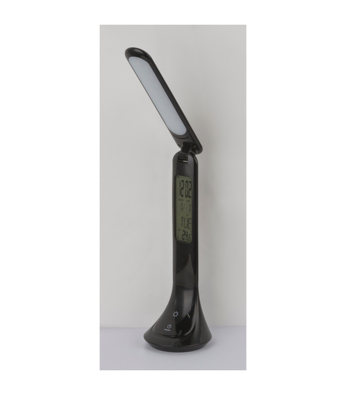 Tyrell Desk Task Lamp Black LED 4000K Clock Timer-6