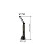 Tyrell Desk Task Lamp Black LED 4000K Clock Timer-8
