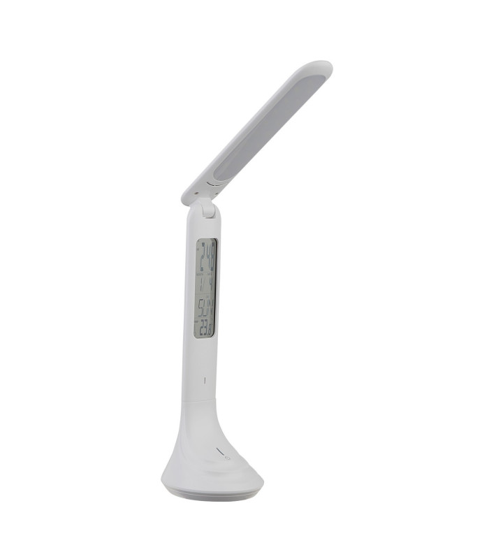 Tyrell Desk Task Lamp White LED 4000K Clock Timer-2