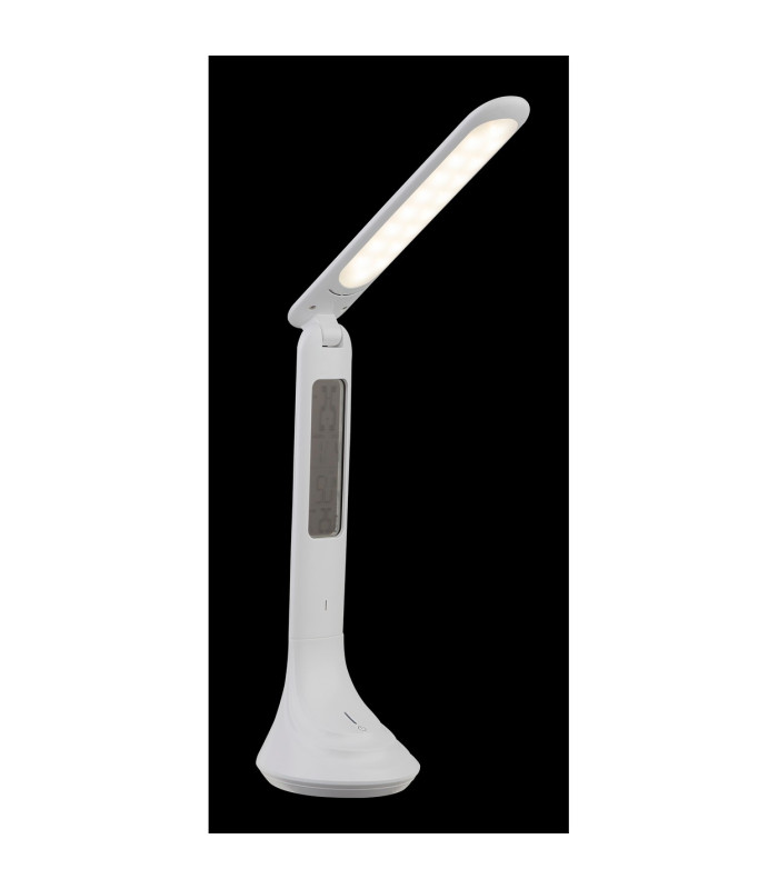 Tyrell Desk Task Lamp White LED 4000K Clock Timer-5