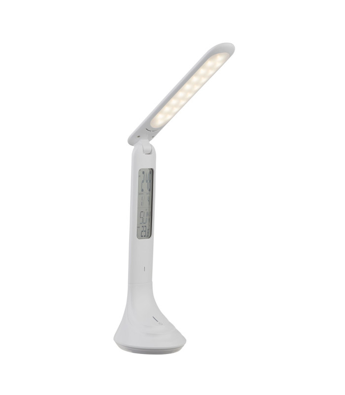 Tyrell Desk Task Lamp White LED 4000K Clock Timer-6